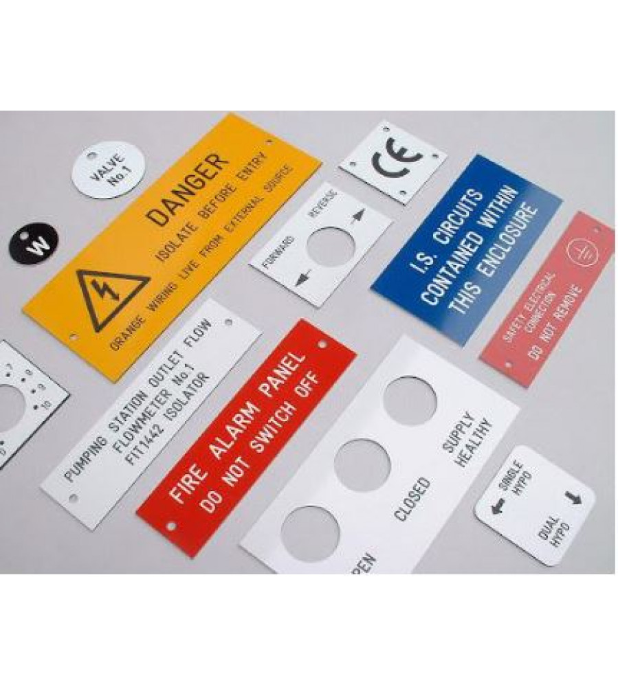 Laser Engraved Labels MultiColour Combination